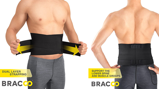BRACOO BS33 Low Back Fulcrum Wrap Easyfit with Splint